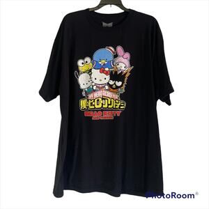 My Hero Academia Hello Kitty and friends black shirt size 2XL